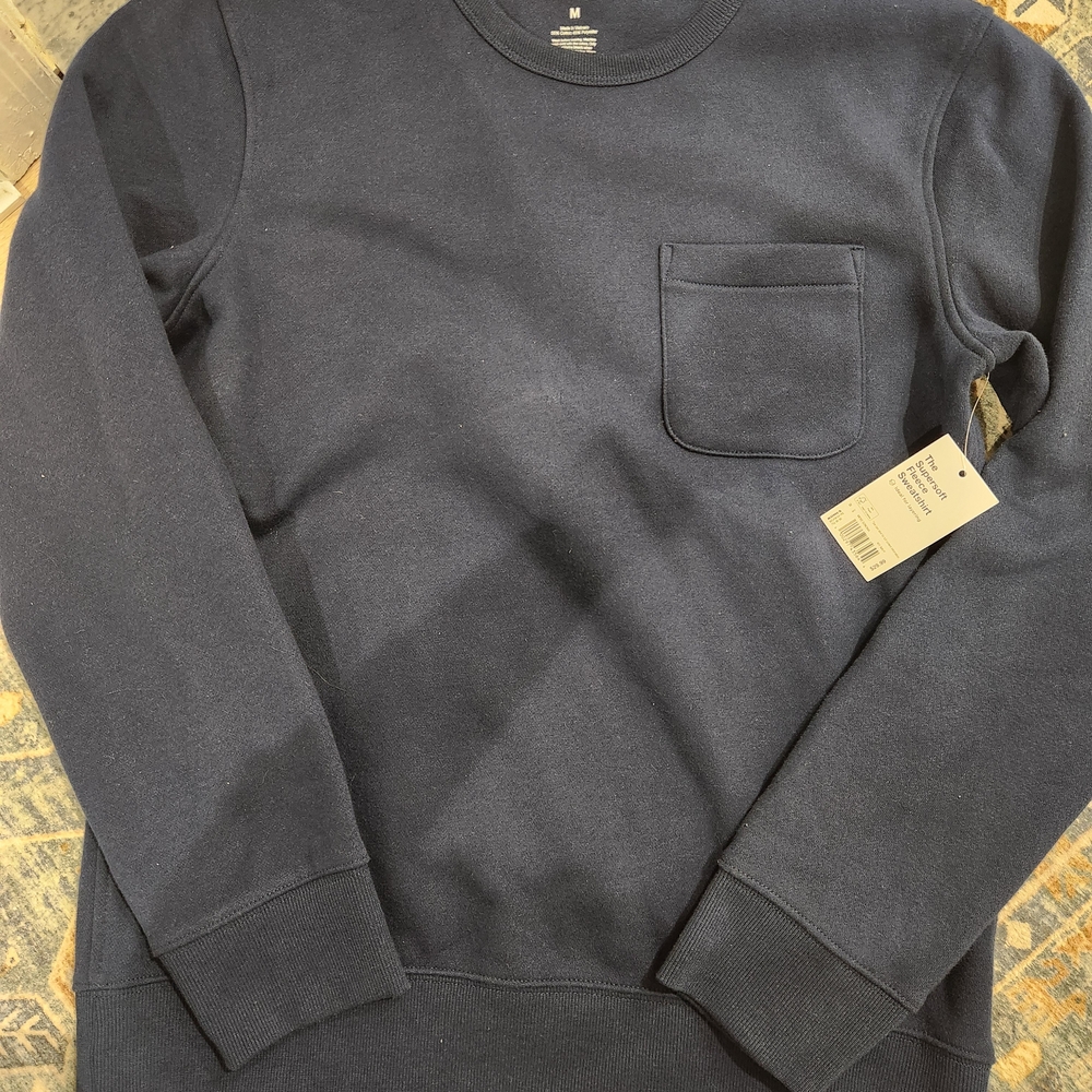 Sonoma Deep Blue Fleece Sweatshirt